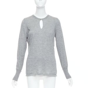 Chanel Cashmere Logo Keyhole Sweater